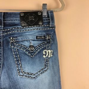 Miss Me distressed Boot Cut Jeans Embellished 30